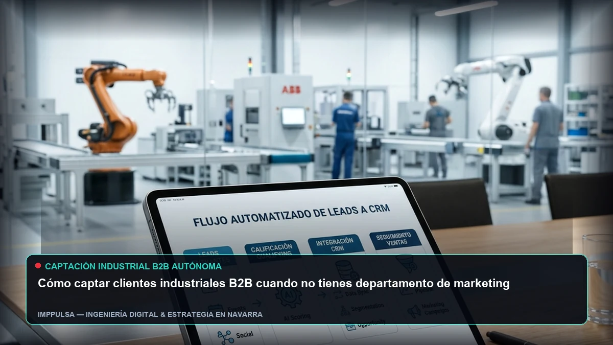 Captar clientes industriales B2B sin departamento de marketing en Navarra
