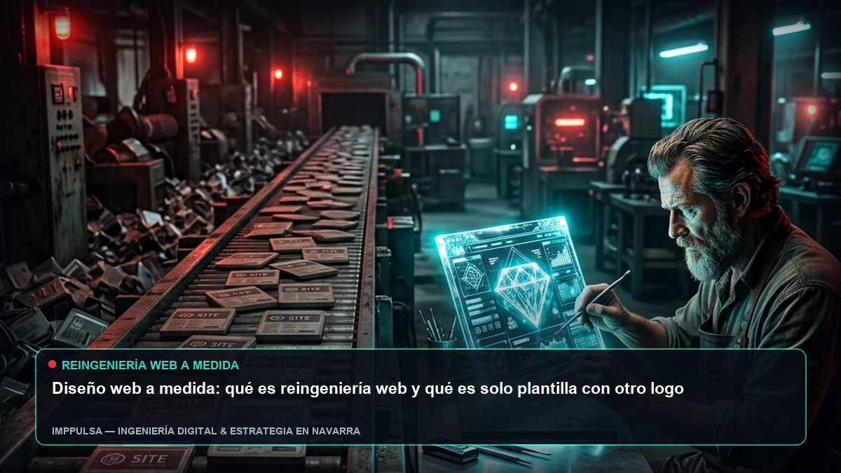 Reingeniería web a medida frente a plantillas genéricas para pymes B2B