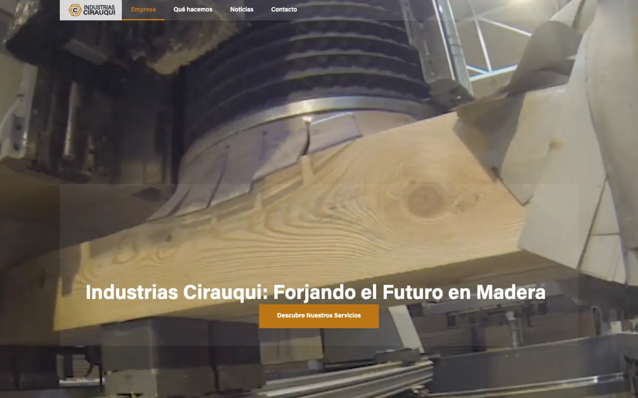 web de Industrias Cirauqui (Ahora)