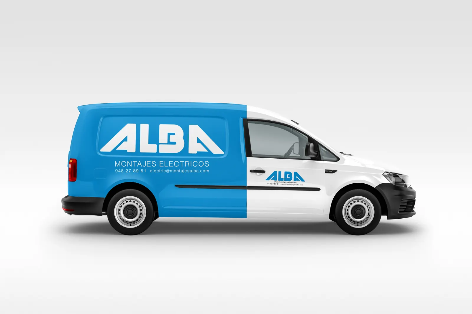 Alba: Furgoneta Caddy rotulada