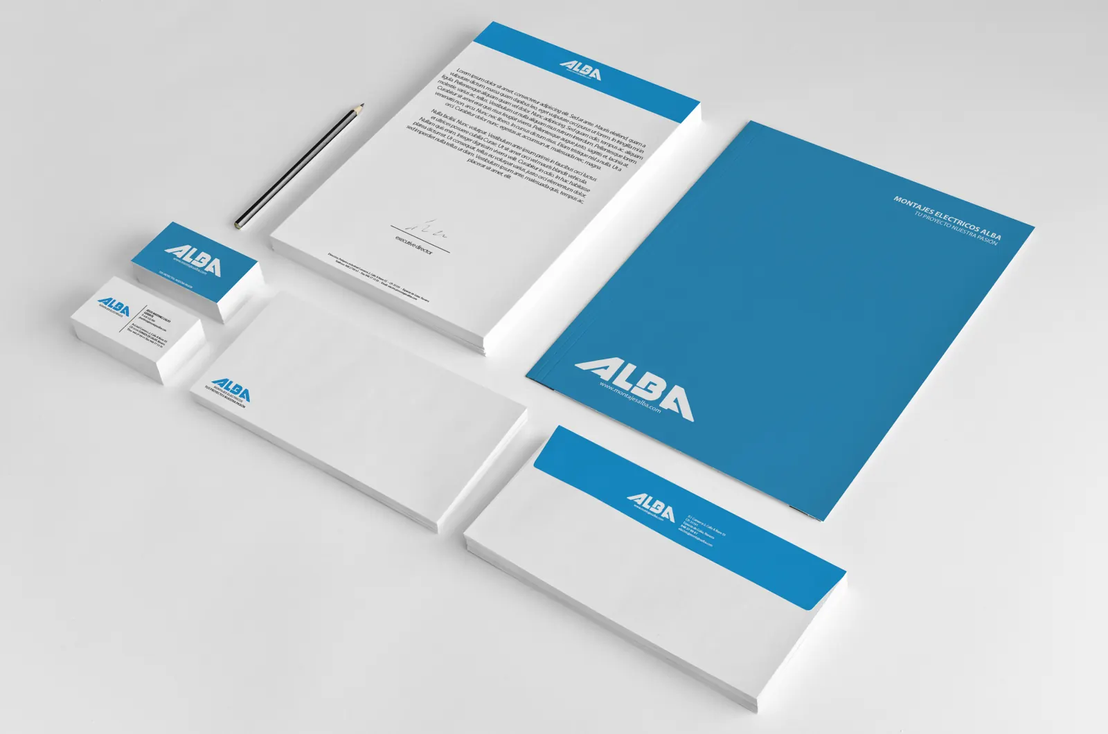 Alba: Papelería corporativa