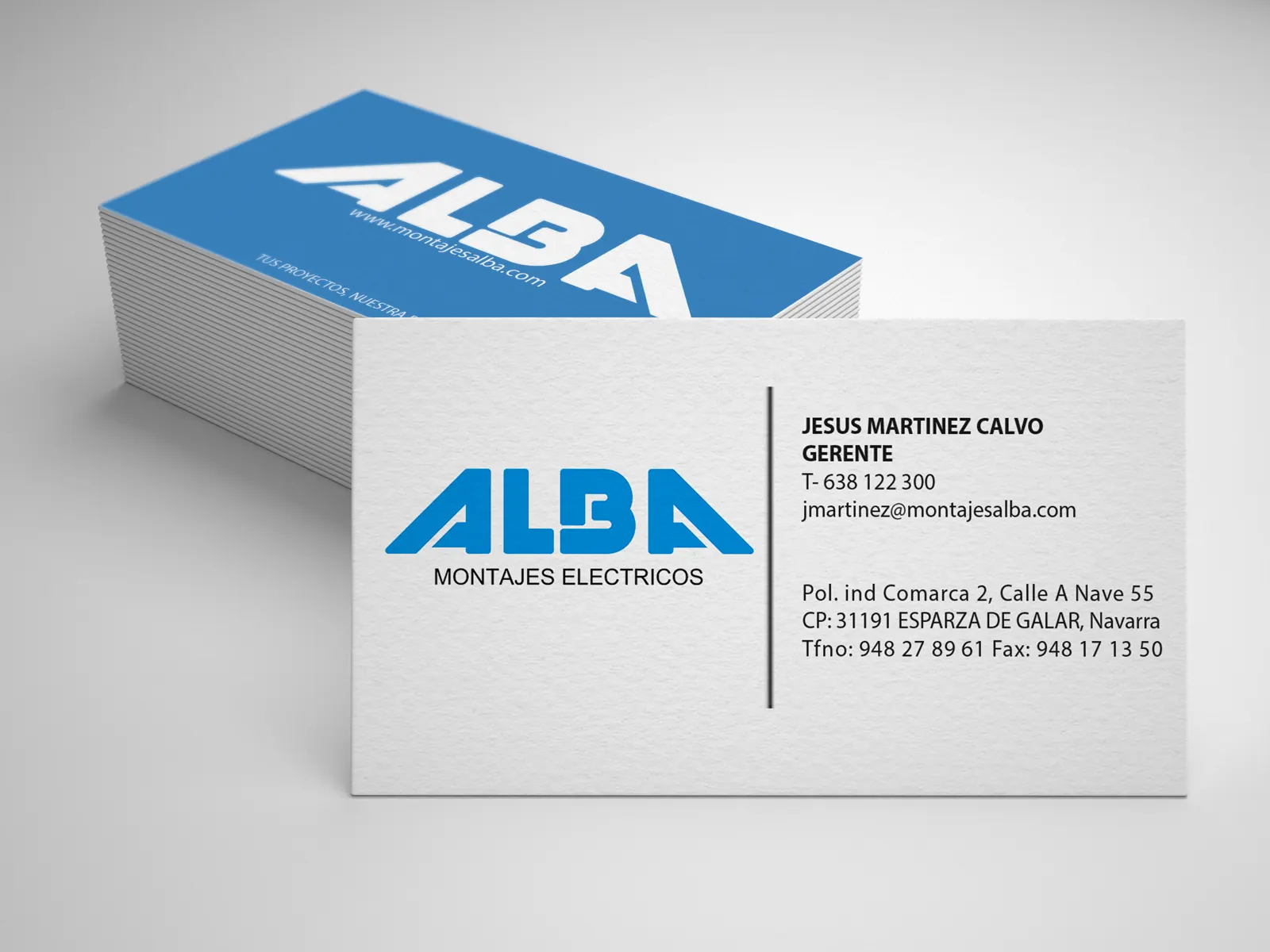 Alba: Tarjetas de visita