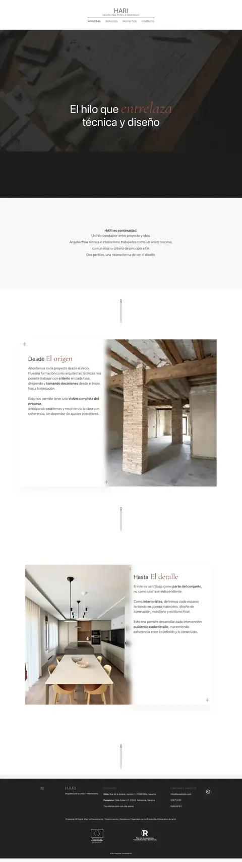 Web de Hari Estudio en ordenador