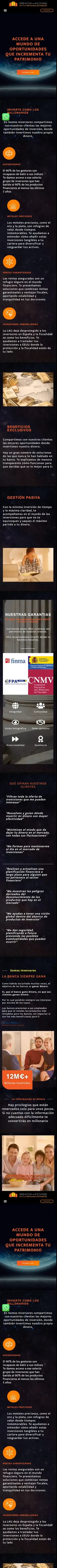 Web de Somos Inversores en móvil